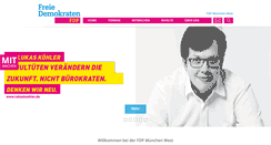 Desktop Screenshot of fdp-muenchen-west.de